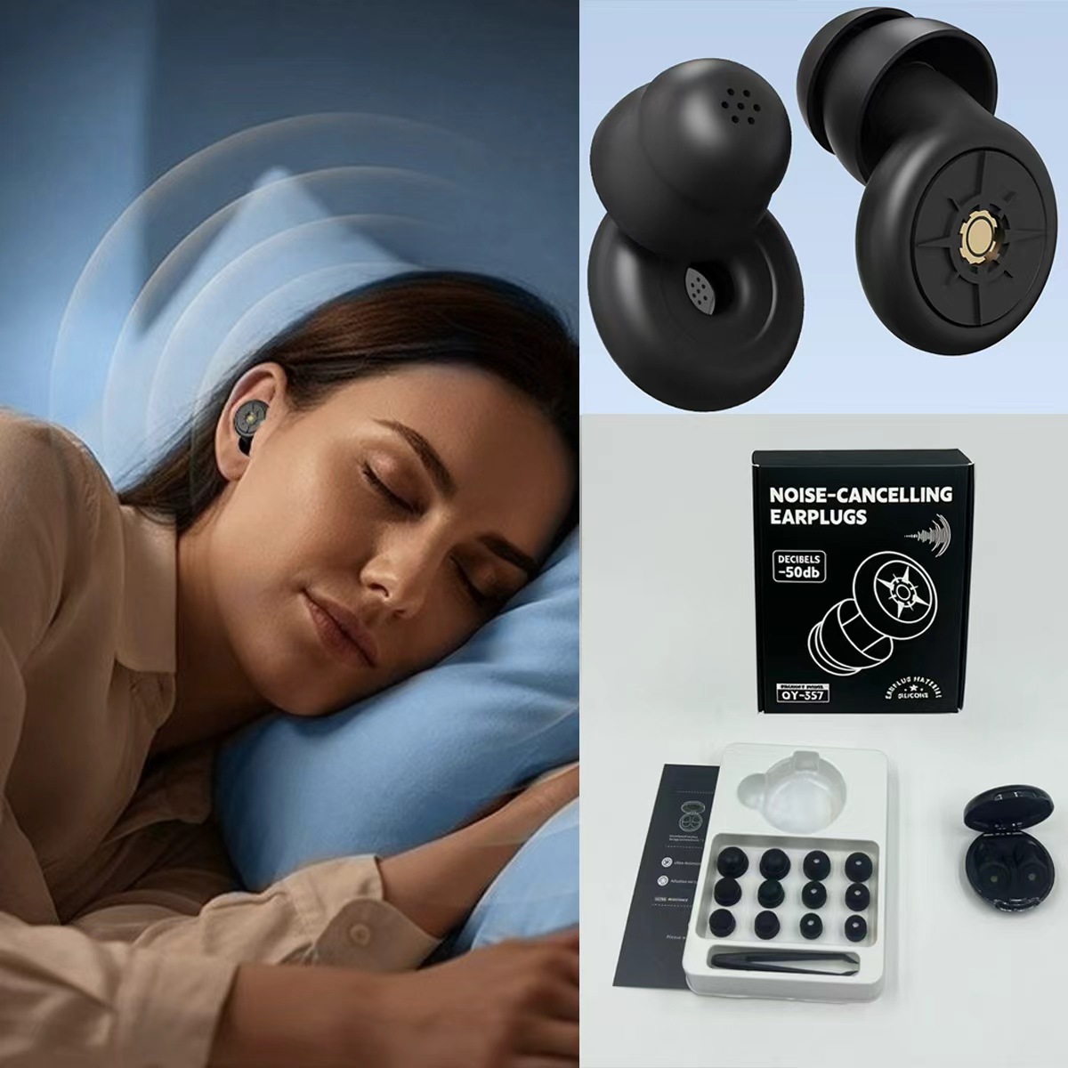 Earplug Set Foam - 1 Set of New Noise-Cancelling Earplugs