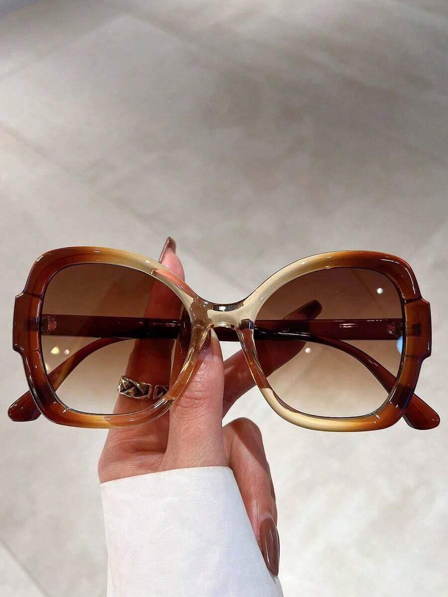 Travel Accessories Unisex - Oversized Butterfly Frame Ombre Sunglasses For