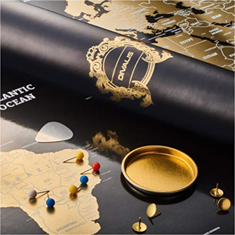 Travel Accessories To Gift - Scratch Off World Map - Extra