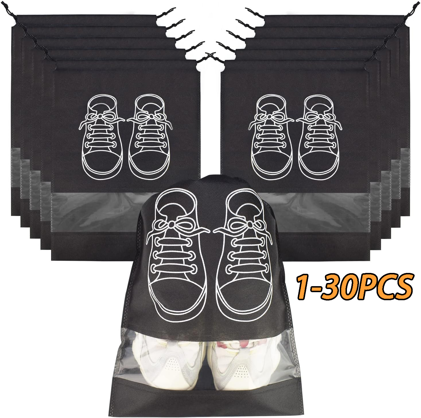 Travel Z - 1-30PCS Shoes Storage Organizer Bags Non-Woven