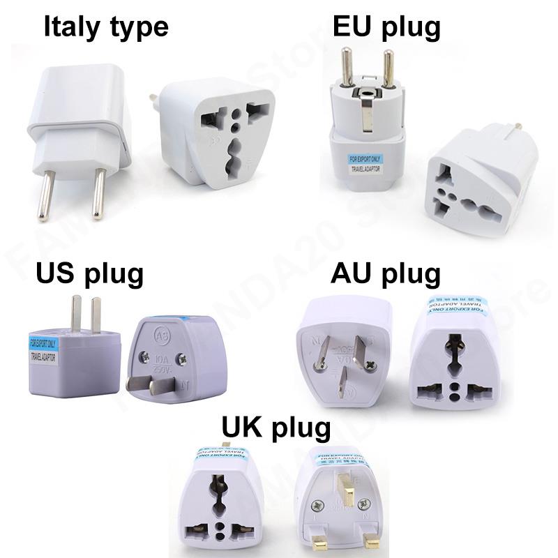 Travel Accessories Europe - Universal US/UK/AU/DE/itlay Plug Adapter USA To