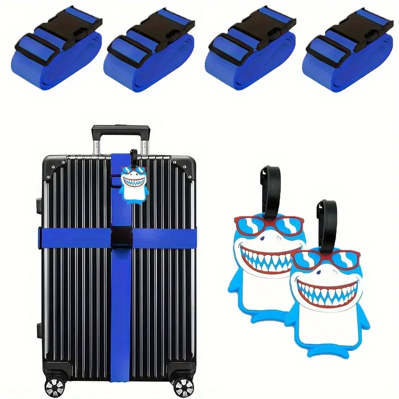Travel Accessories Plane - 6 Pack Luggage Straps Luggage Tag
