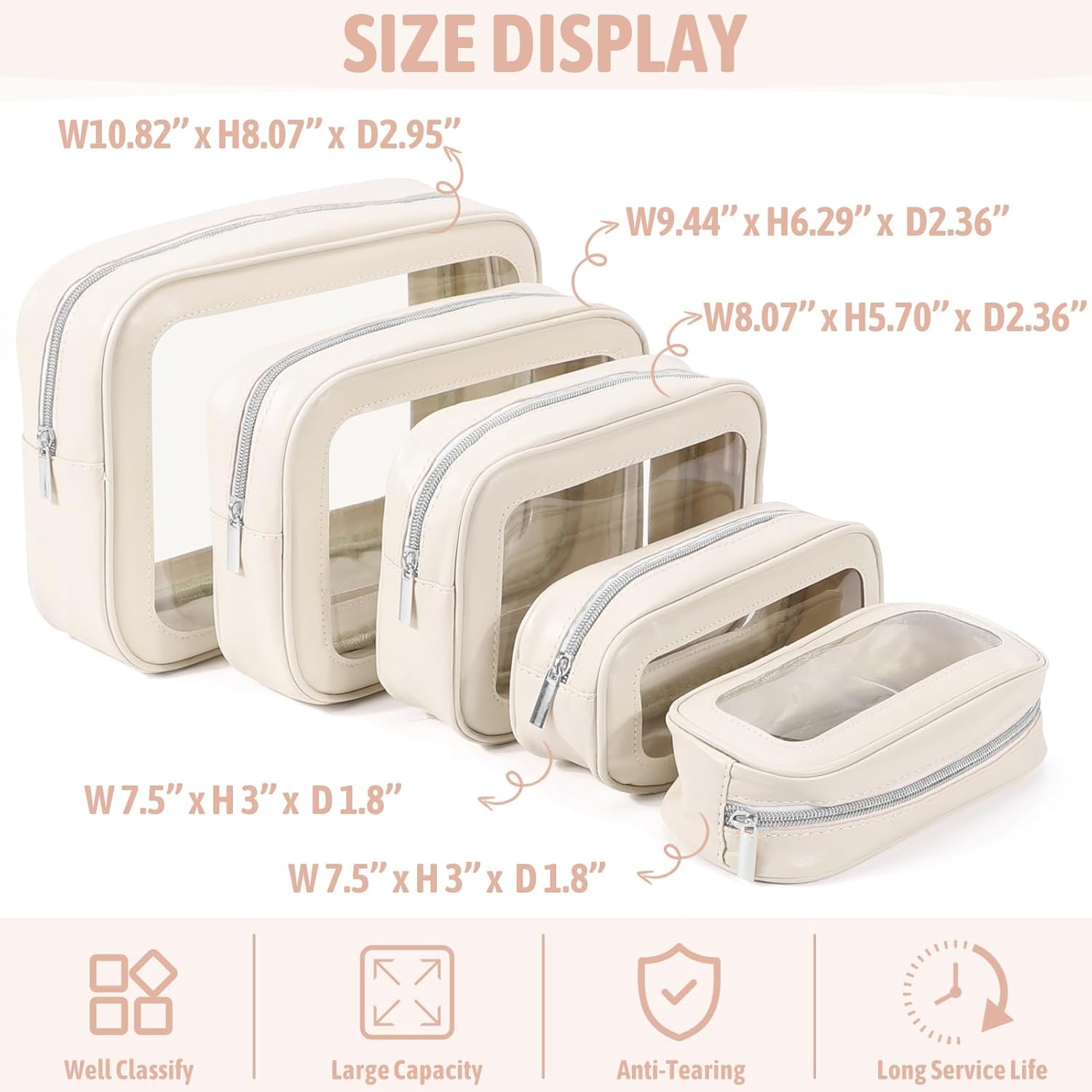 5PCS Diaper Bag Organizer Pouc - Toiletry Bag Tsa recensie en prijs
