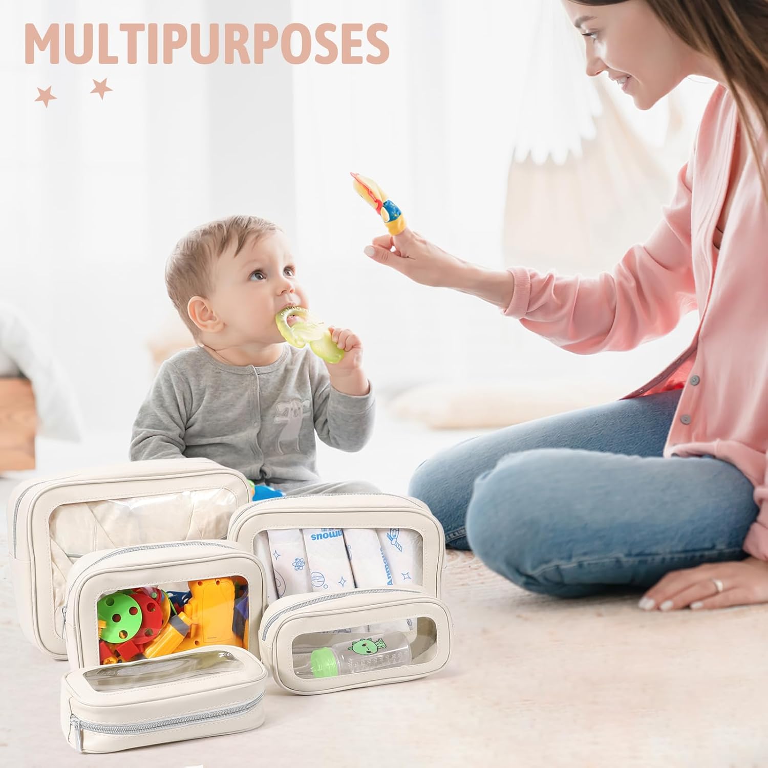 5PCS Diaper Bag Organizer Pouc - Toiletry Bag Tsa recensie en prijs
