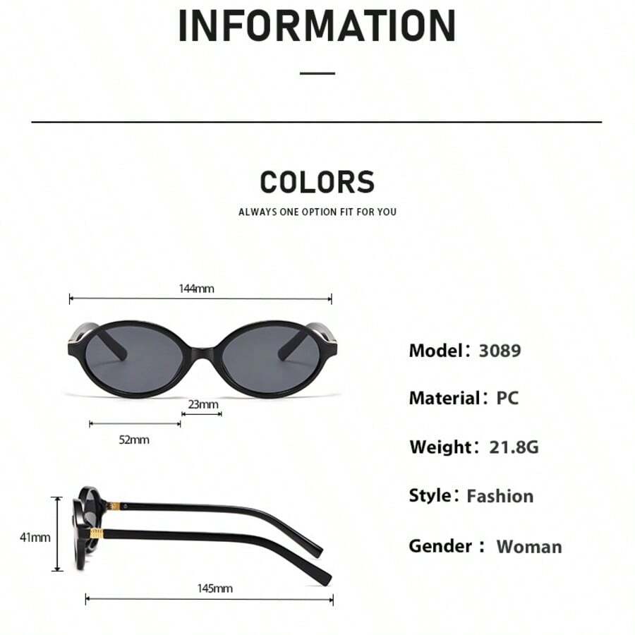 Oval Frame Retro Sunglasses Wo - Travel Accessories Unisex recensie en prijs
