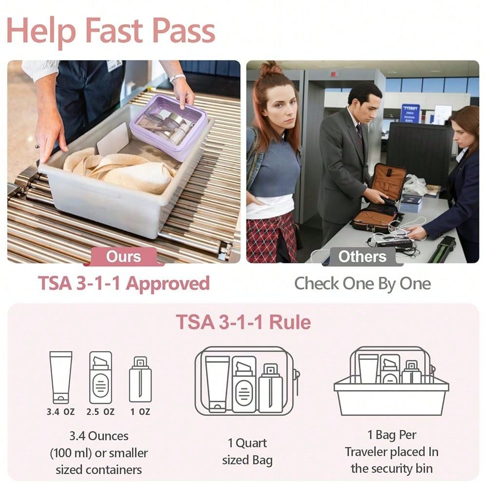 Makeup Bag TSA Approved Toilet - Toiletry Bag Tsa recensie en prijs