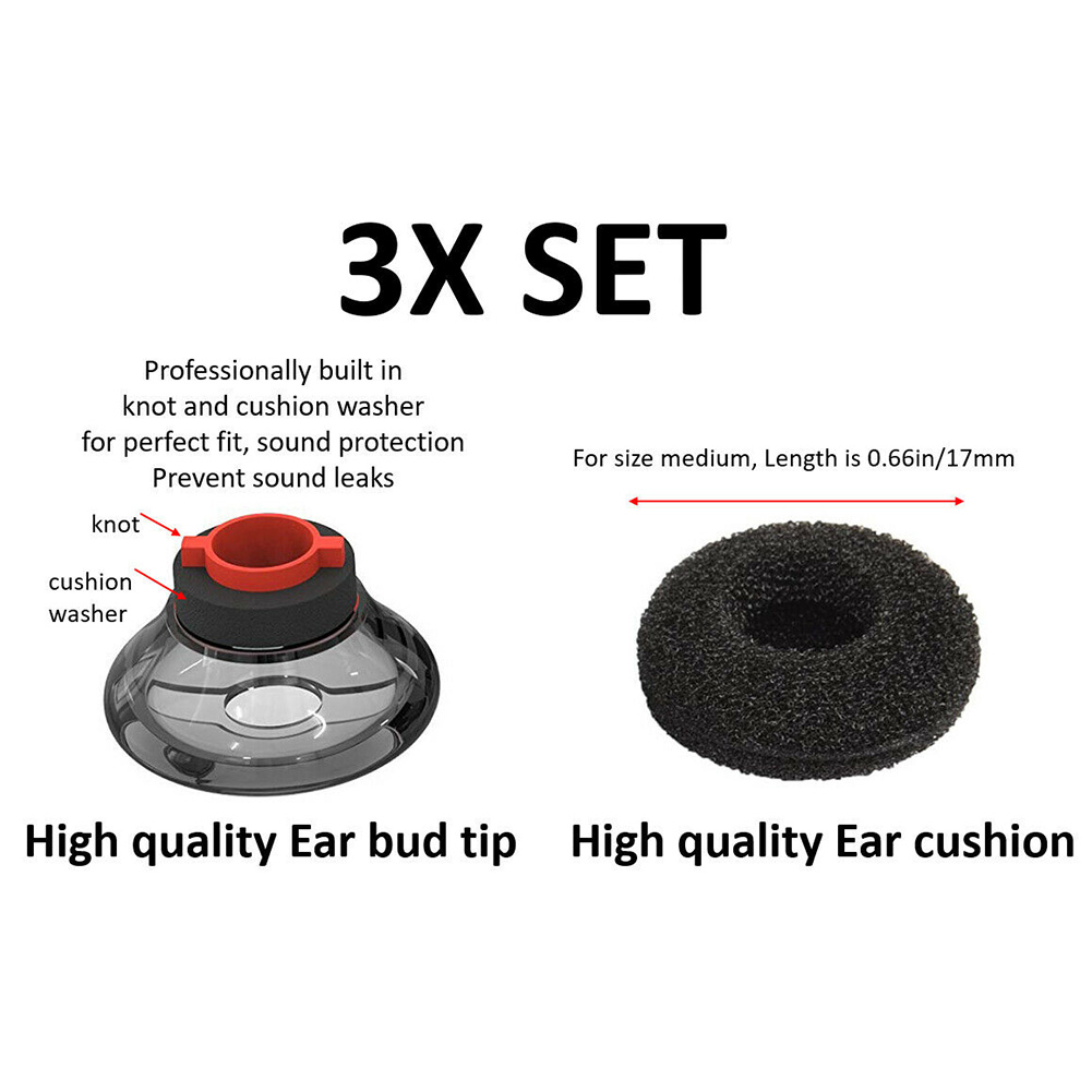 6pcs Replacement Memory Foam E - Earplug Set Foam recensie en prijs