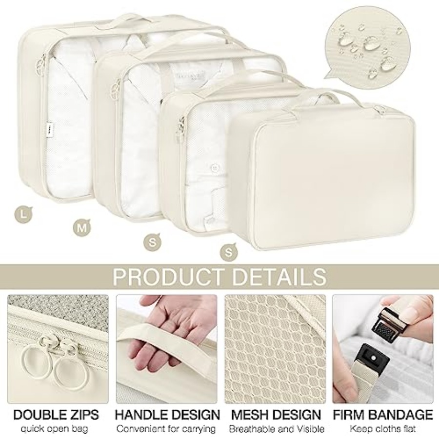 8 Set Packing Cubes for Travel - Travel Accessories Toiletries recensie en prijs