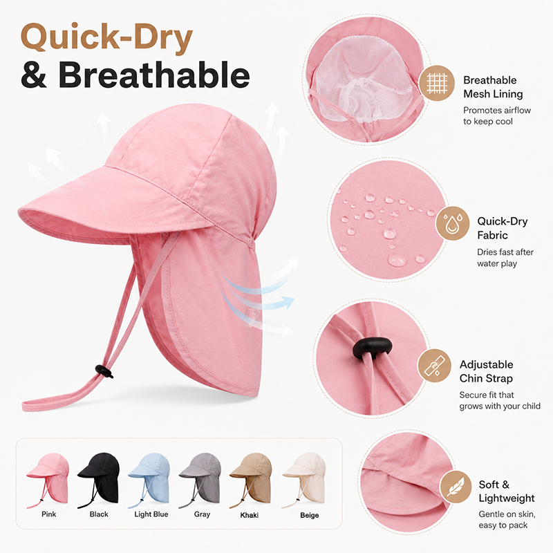 Quick Dry Baby Hats Summer Thi - Travel Accessories Unisex recensie en prijs