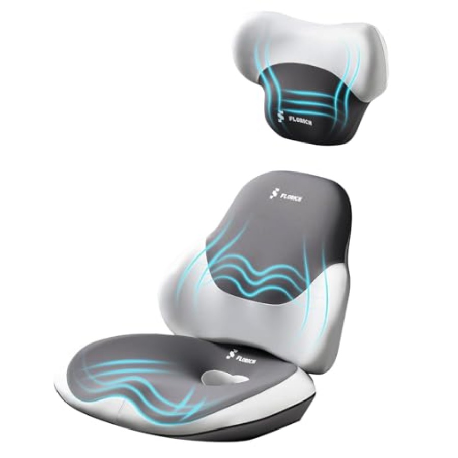 Office Chair Seat Cushion with - Neck Pillow Memory Foam recensie en prijs