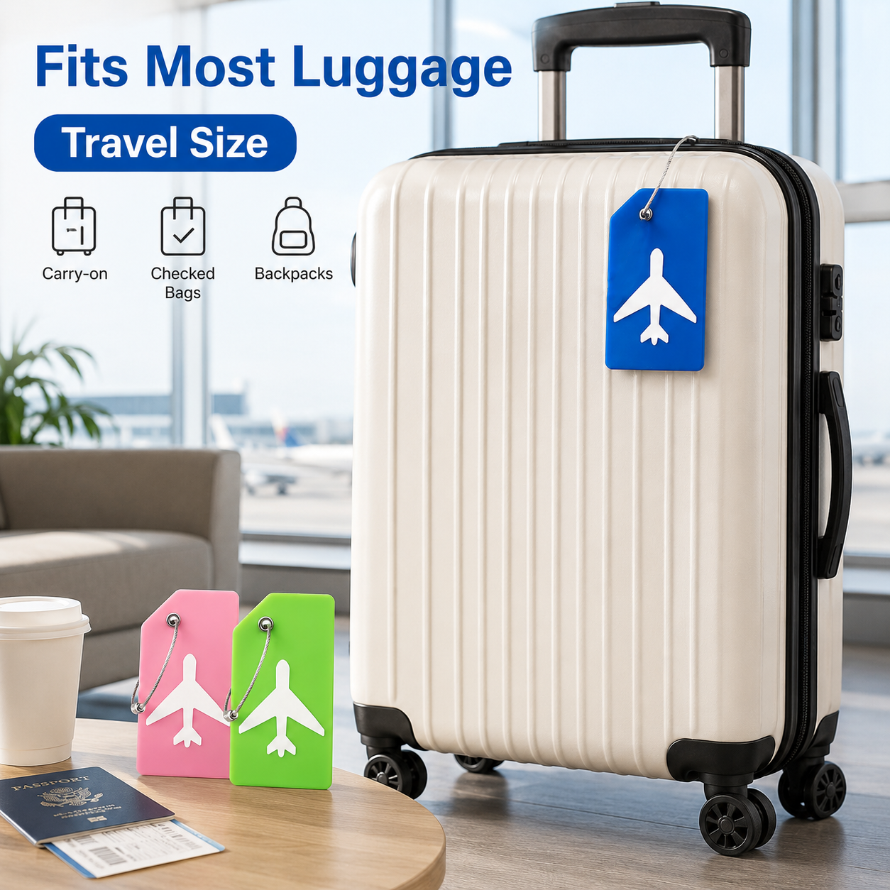 2/5PCS Silicone Travel Luggage - Travel Accessories Plane recensie en prijs