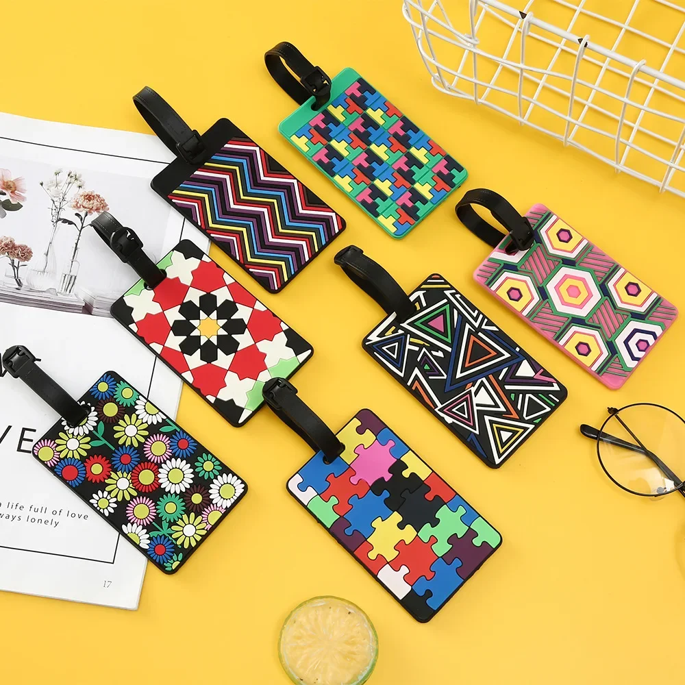 1PCS Geometric Luggage Tags Su - Travel Accessories Logo recensie en prijs