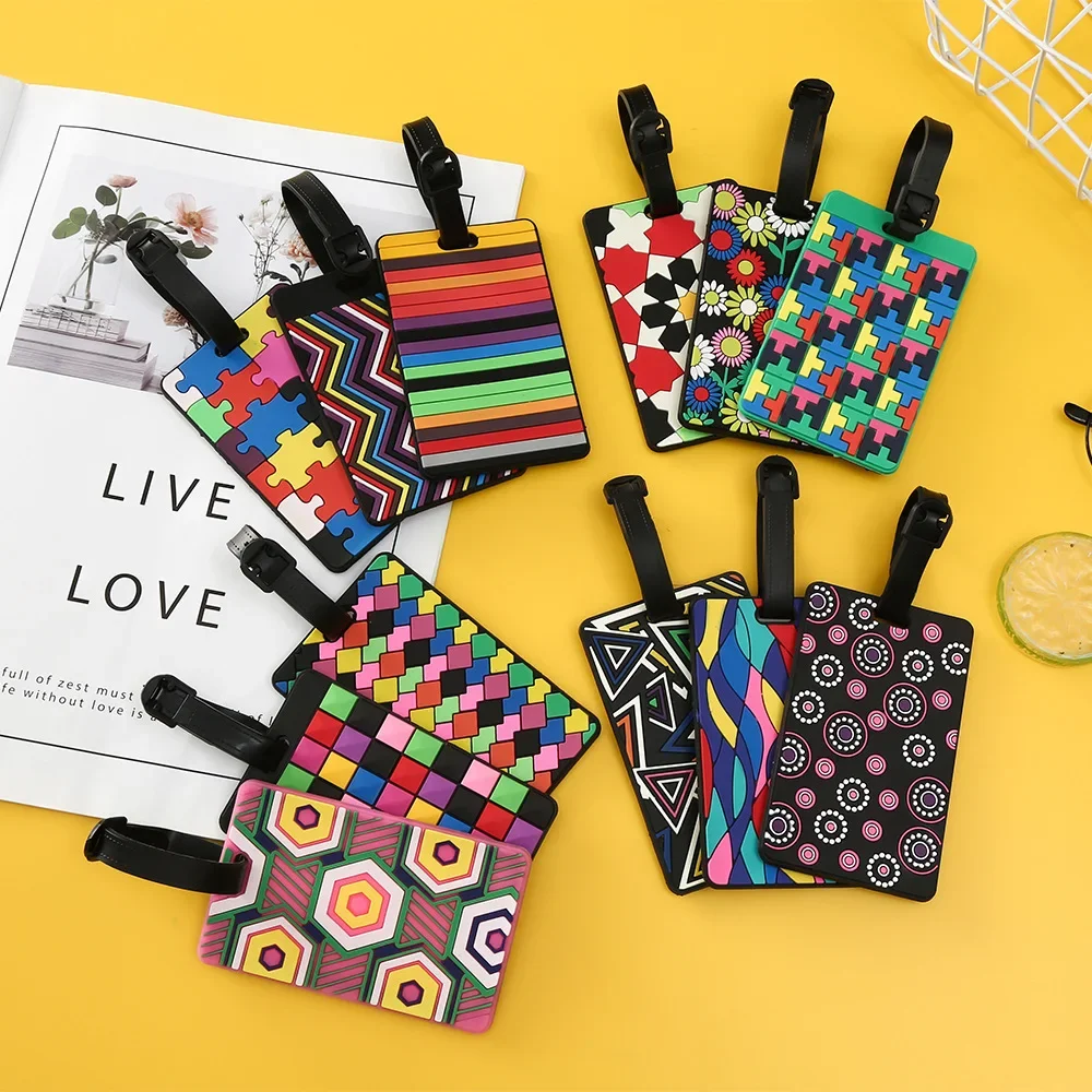 1PCS Geometric Luggage Tags Su - Travel Accessories Logo recensie en prijs