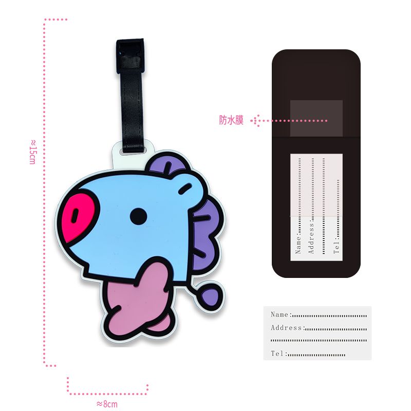 BT21 cartoon cute keychain Kaw - Travel Accessories Unisex recensie en prijs