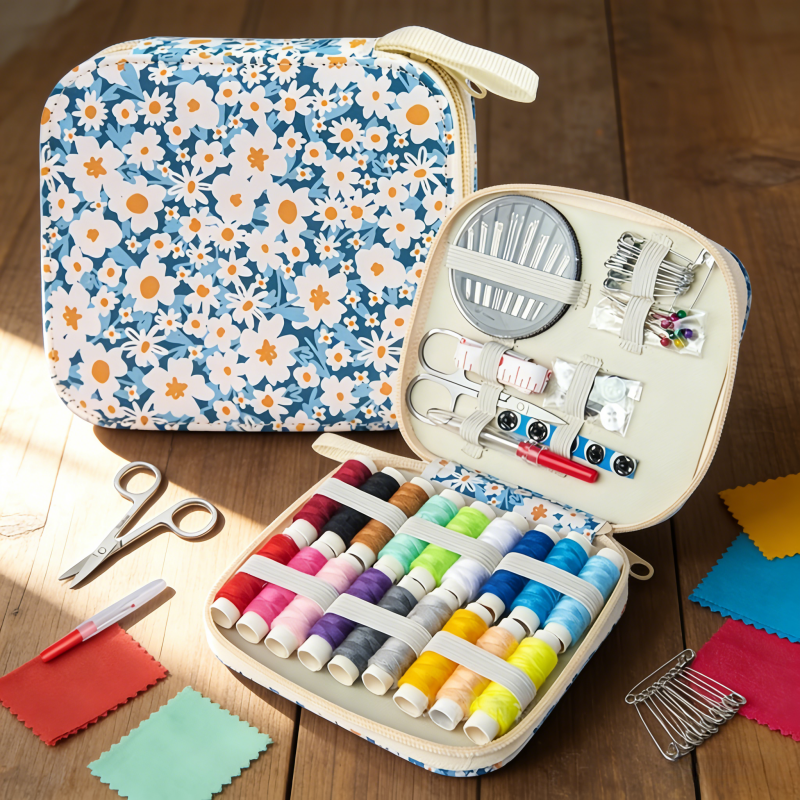 Mini Floral Sewing Kit Portabl - Travel Accessories To Sew recensie en prijs