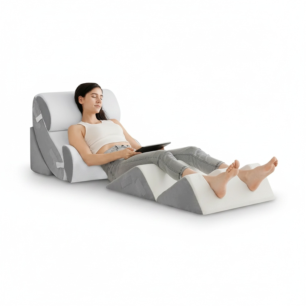 Adjustable Bed Wedge, 6-Piece  - Neck Pillow Memory Foam recensie en prijs