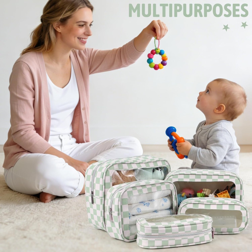 5PCS Diaper Bag Organizer Pouc - Toiletry Bag Tsa recensie en prijs