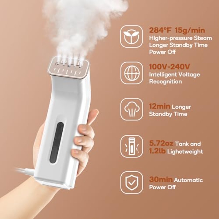 Portable Travel Steamer for Cl - Portable Steamer Clothes recensie en prijs