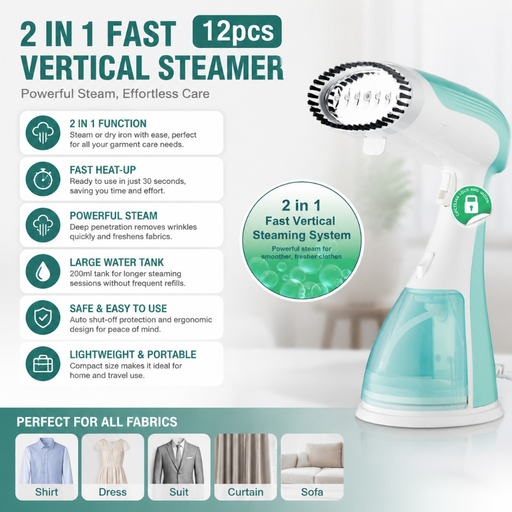 1500W Handheld Garment Steamer - Portable Steamer Clothes recensie en prijs