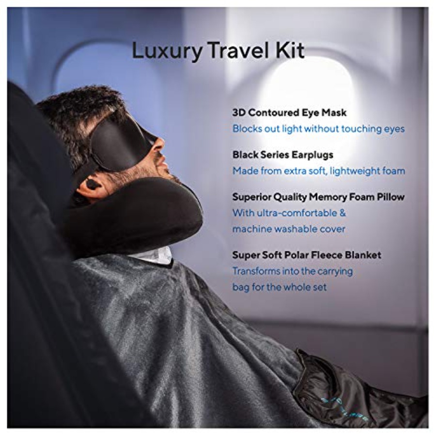 Travel Blanket Luxury Travel S - Neck Pillow Memory Foam recensie en prijs