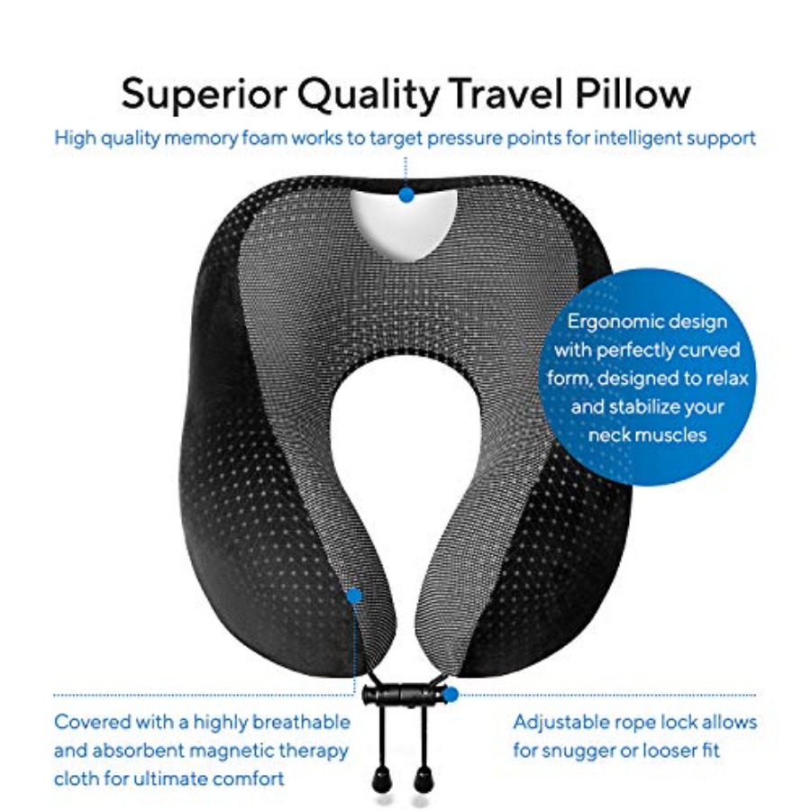Travel Blanket Luxury Travel S - Neck Pillow Memory Foam recensie en prijs