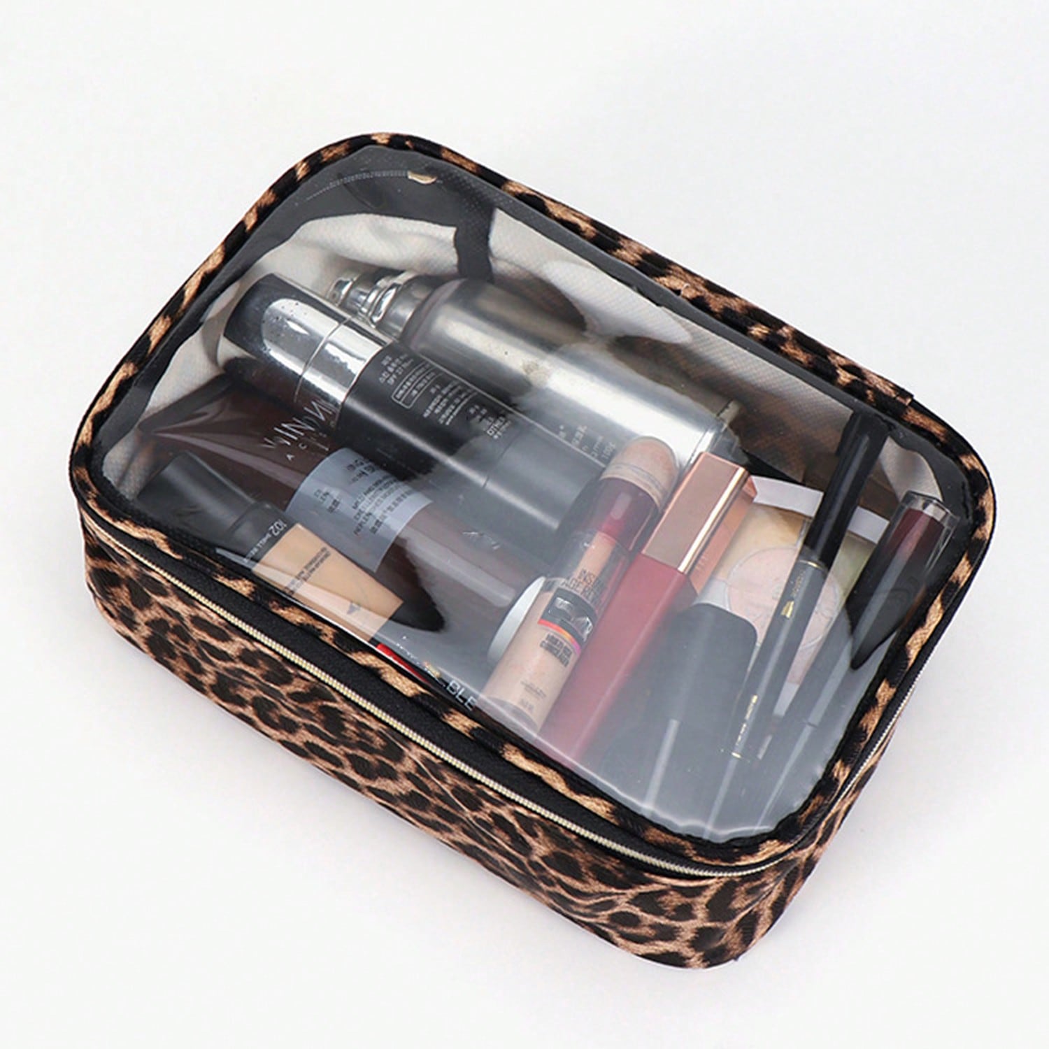 1pc/3pcs Leopard Print Transpa - Toiletry Bag Tsa recensie en prijs