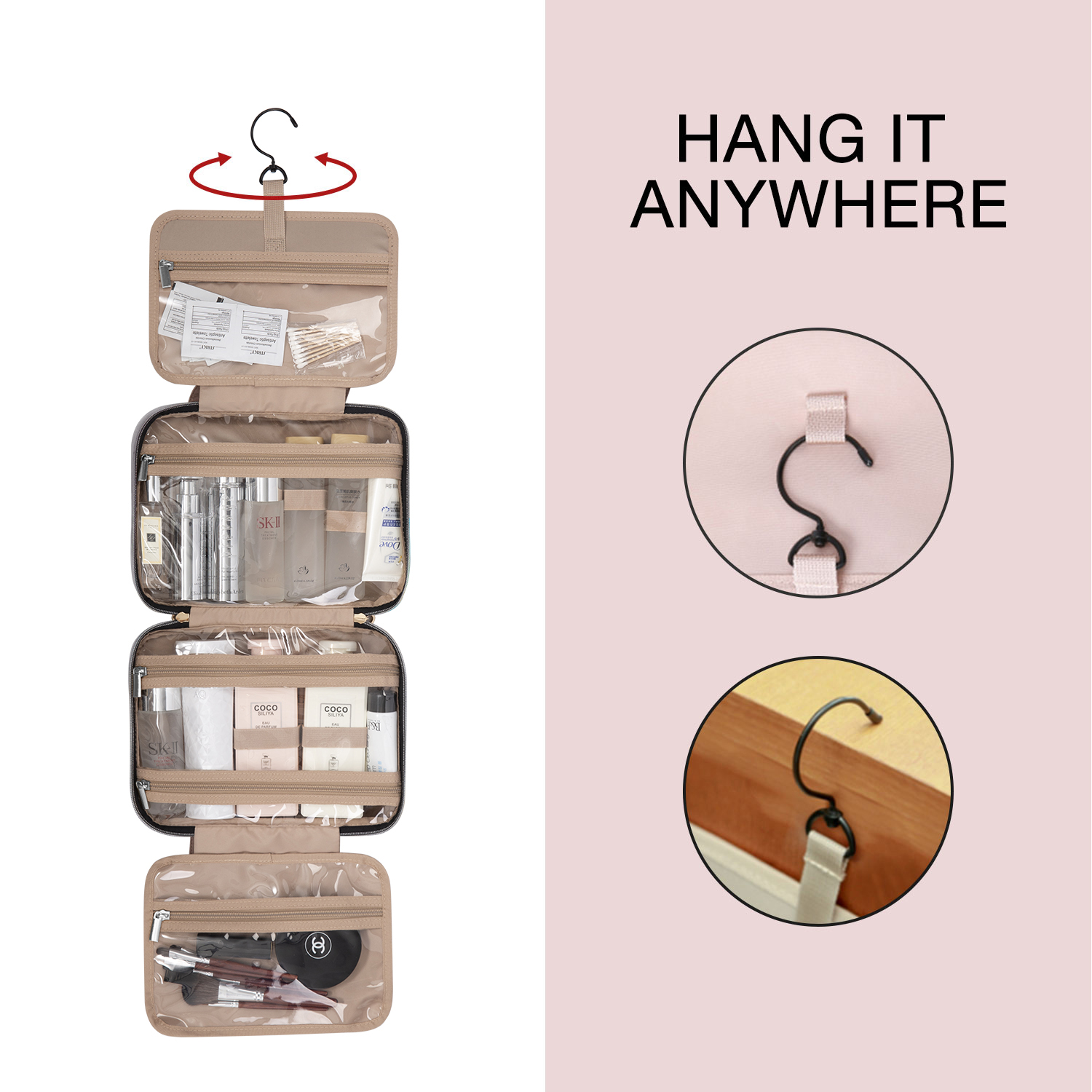 BAGSMART Toiletry Bag Cosmetic - Travel Accessories Toiletries recensie en prijs