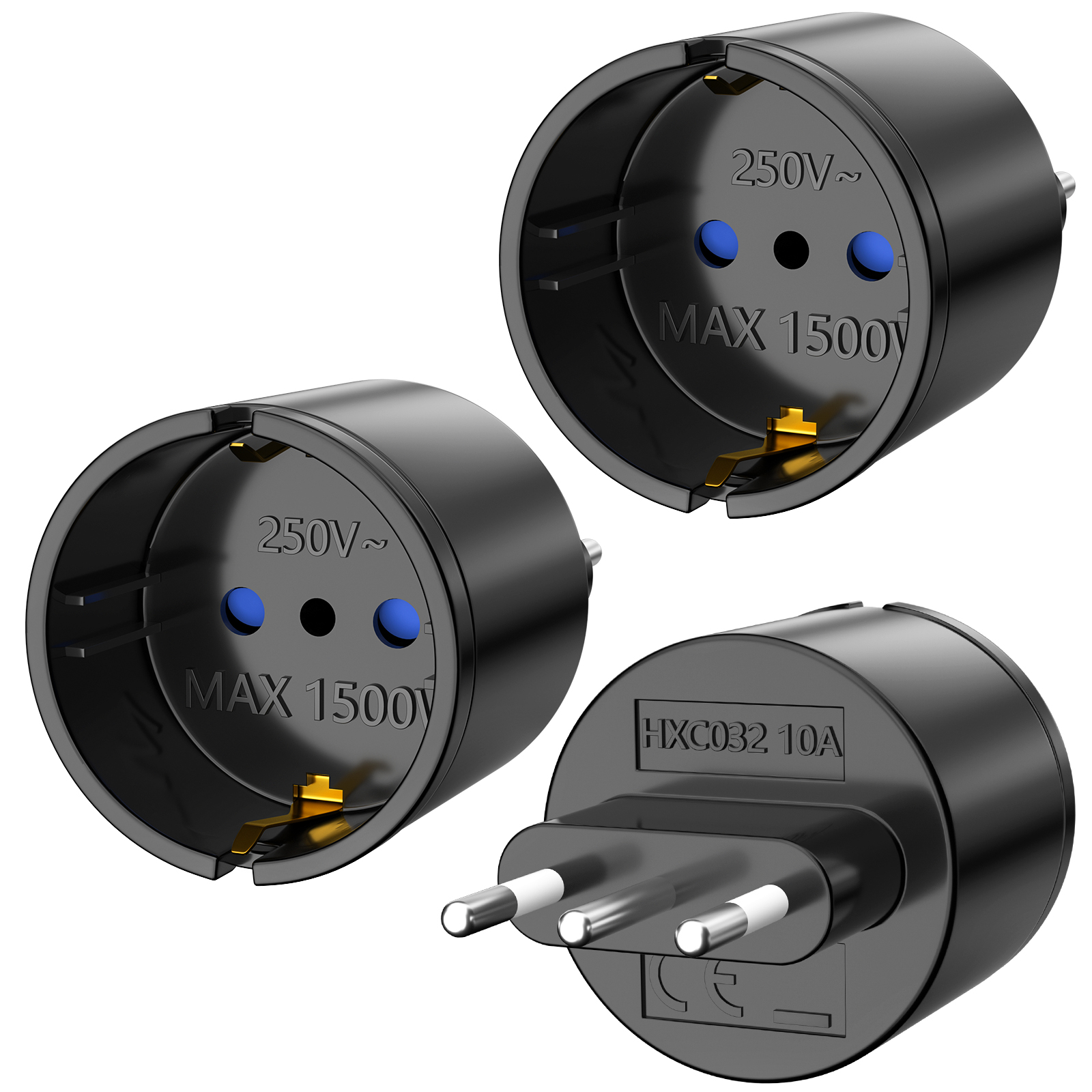 3PCS 1500W Europe Germany to I - Travel Accessories Europe recensie en prijs