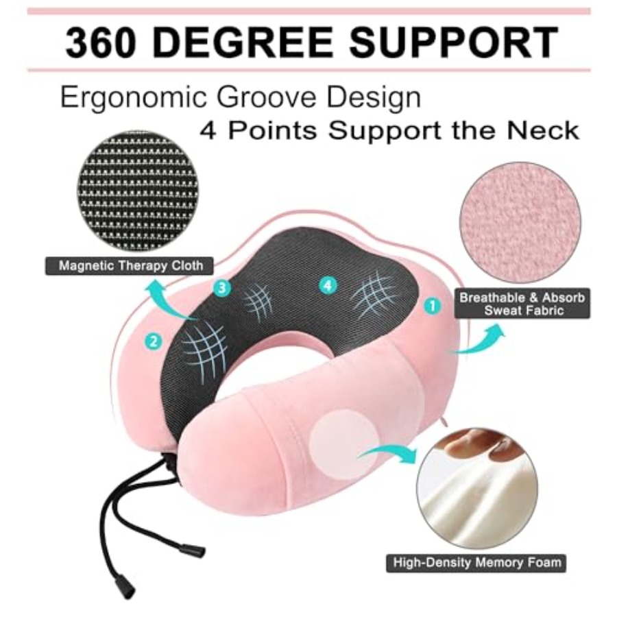 Travel Pillow and Blanket Set  - Neck Pillow Memory Foam recensie en prijs