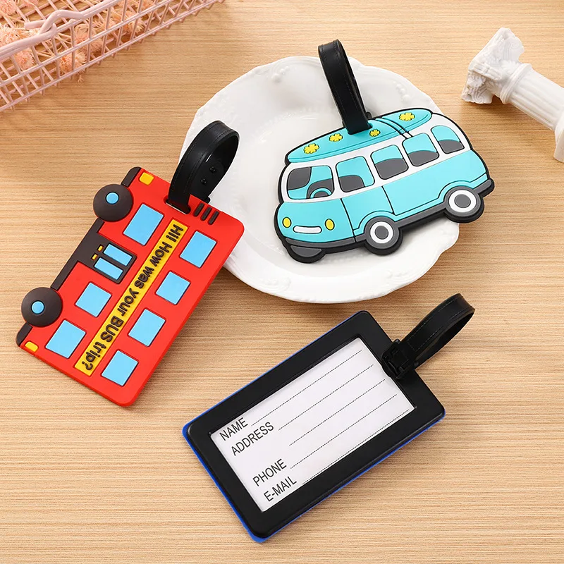 Cute Cartoon Cars PVC Silicone - Travel Accessories Logo recensie en prijs
