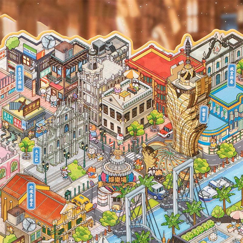 Mr. Paper 4pcs Macau City Stic - Travel Z recensie en prijs