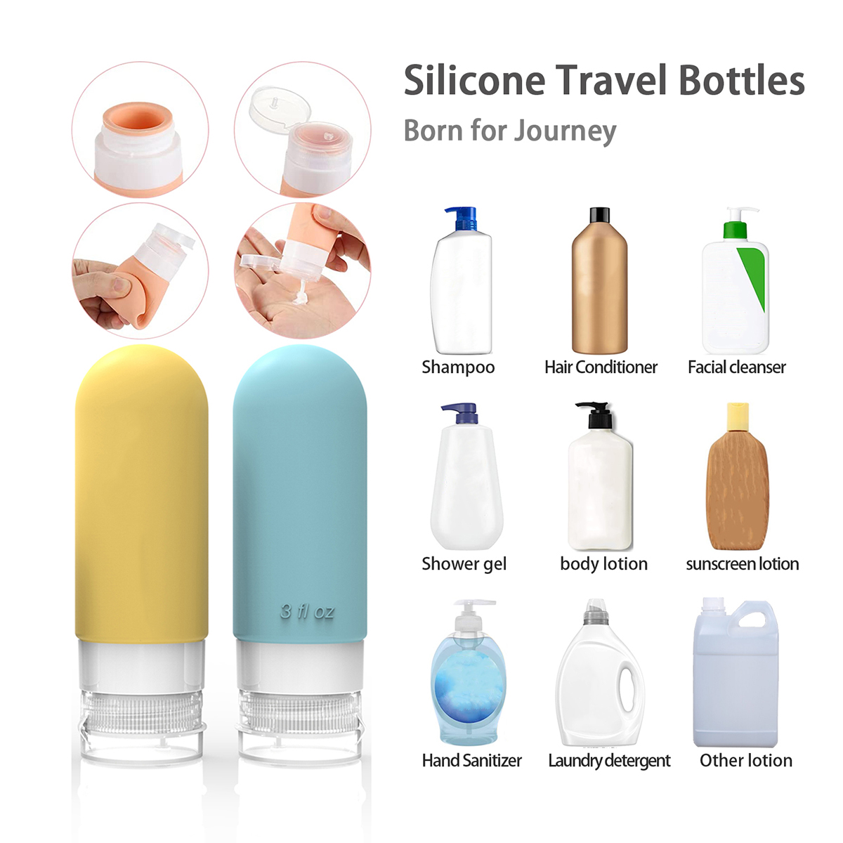 16 Pack Leak Proof Travel Bott - Toiletry Bag Tsa recensie en prijs