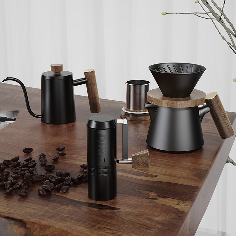 DHPO Luxury Coffee Kit Set wit - Portable Travel Kettle recensie en prijs