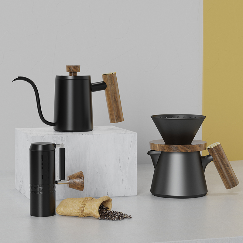 DHPO Luxury Coffee Kit Set wit - Portable Travel Kettle recensie en prijs