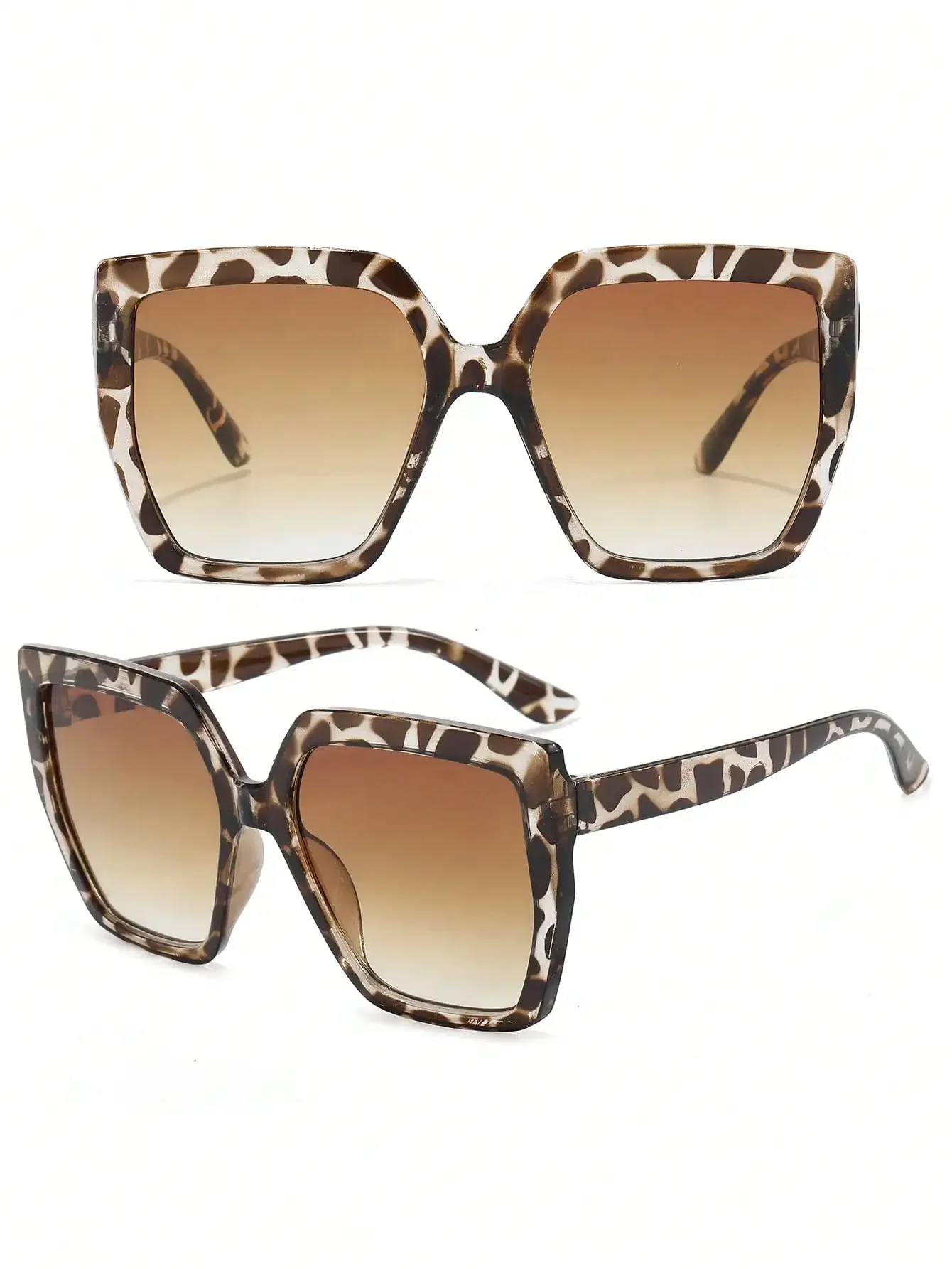 1 Pair Unisex Square Leopard P - Travel Accessories Unisex recensie en prijs