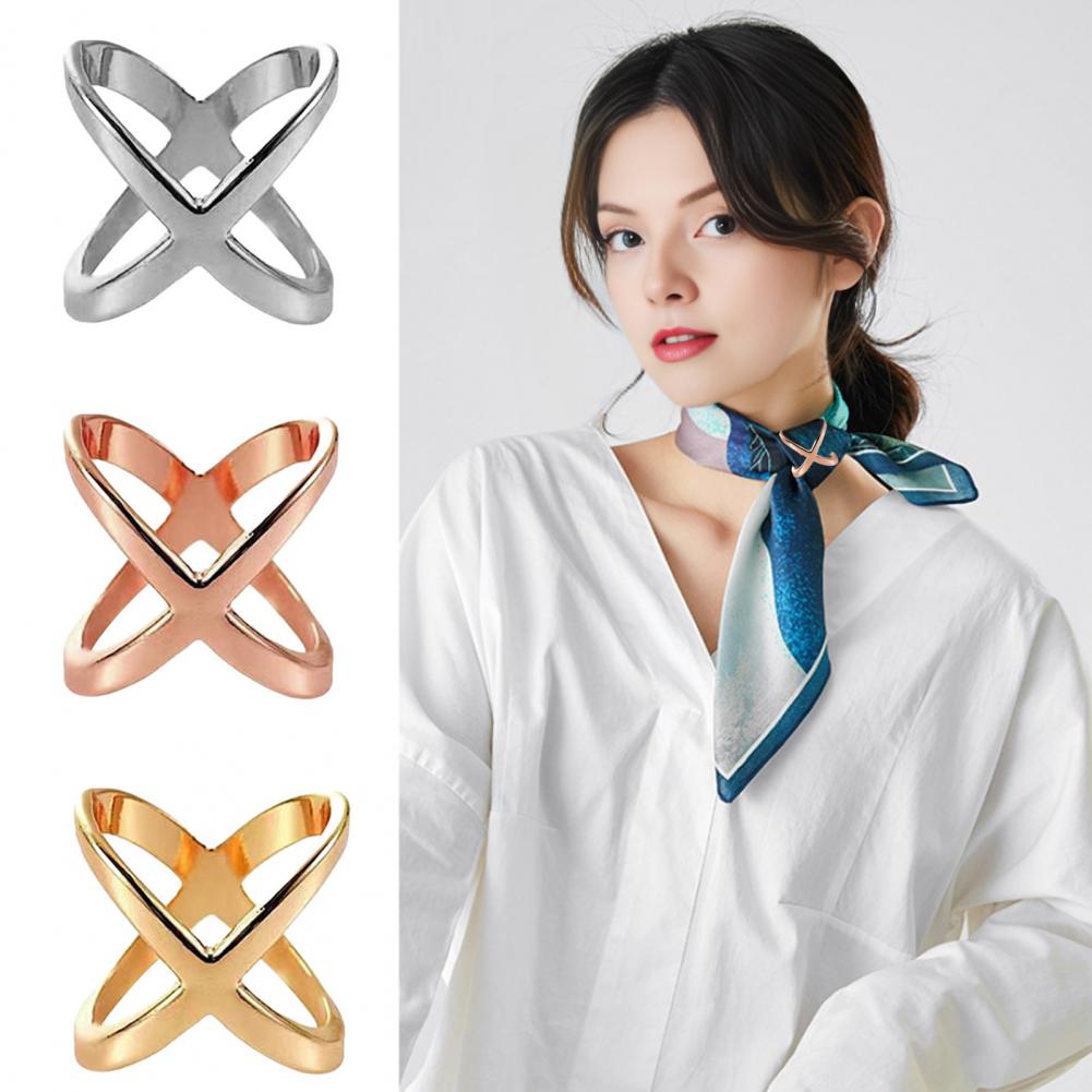 X-Shaped Scarf Clips Elegant S - Travel Accessories To Gift recensie en prijs
