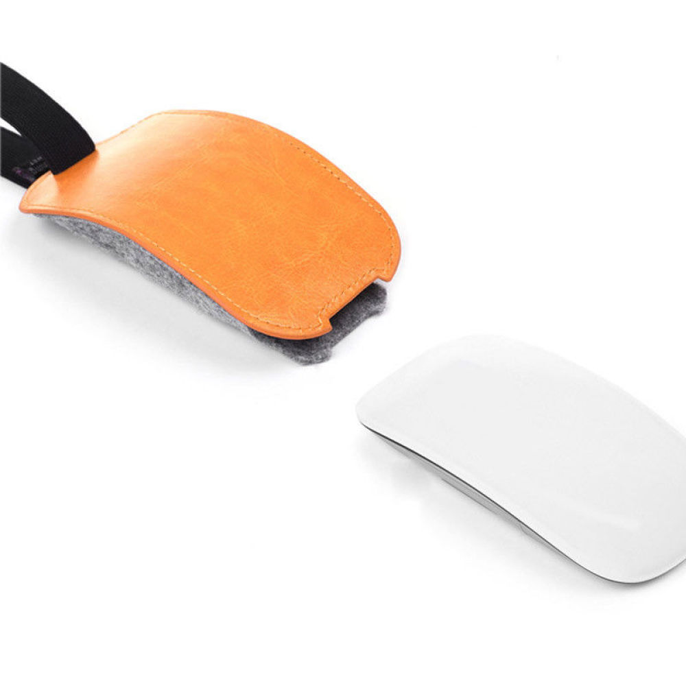 Orange PU Leather Felt Mouse P - Travel Accessories Apple recensie en prijs