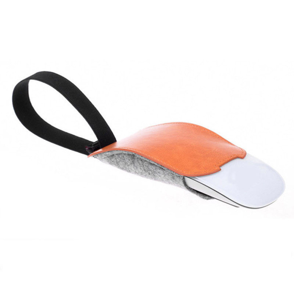 Orange PU Leather Felt Mouse P - Travel Accessories Apple recensie en prijs