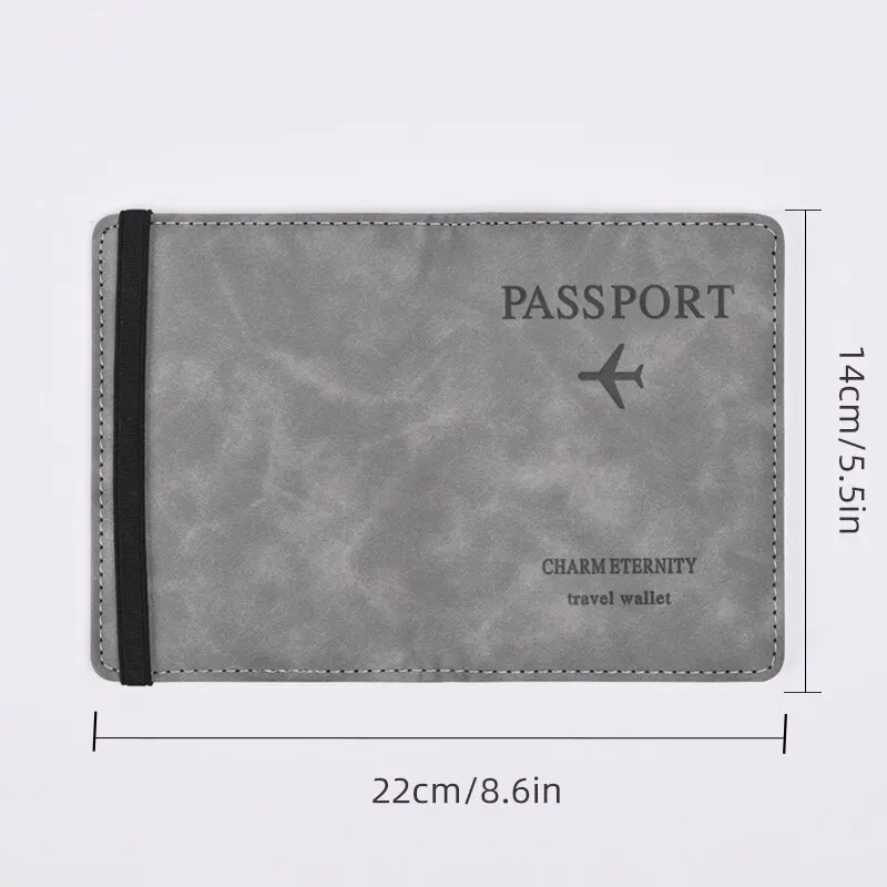 Men PU Leather Wallet Travel P - Travel Accessories Plane recensie en prijs