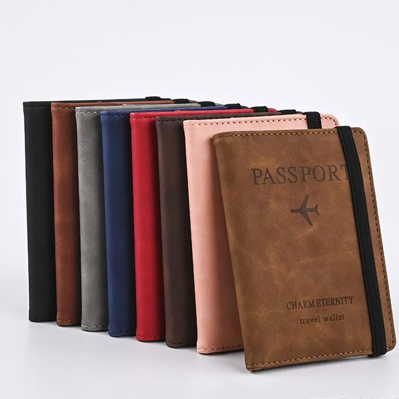 Men PU Leather Wallet Travel P - Travel Accessories Plane recensie en prijs