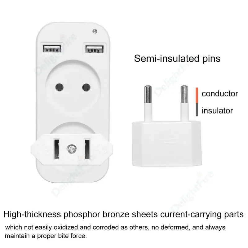 US To EU Plug Adapter CN US Ch - Travel Accessories Europe recensie en prijs