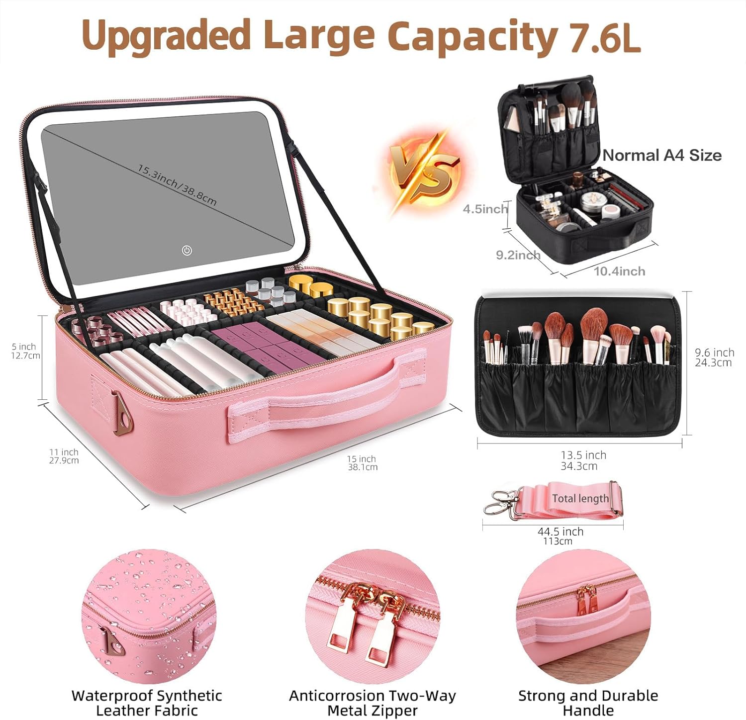 Large Capacity Makeup Bag 15'' - Travel Z recensie en prijs