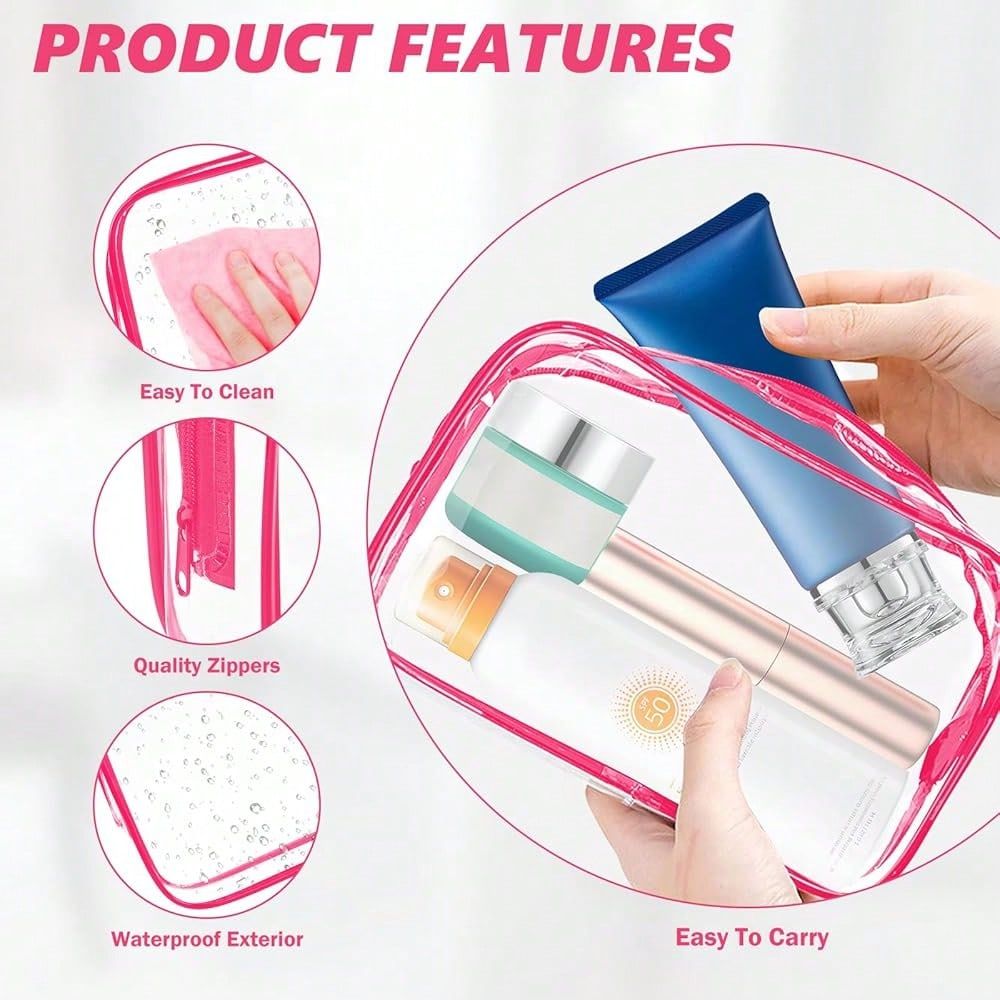 Clear Makeup Bag,Portable Trav - Toiletry Bag Tsa recensie en prijs